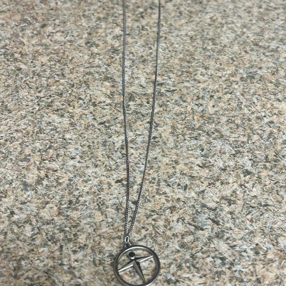 Vintage Signed Tiffany & Co. Manpower Sterling Silver Pendant Necklace - Picture 4 of 16